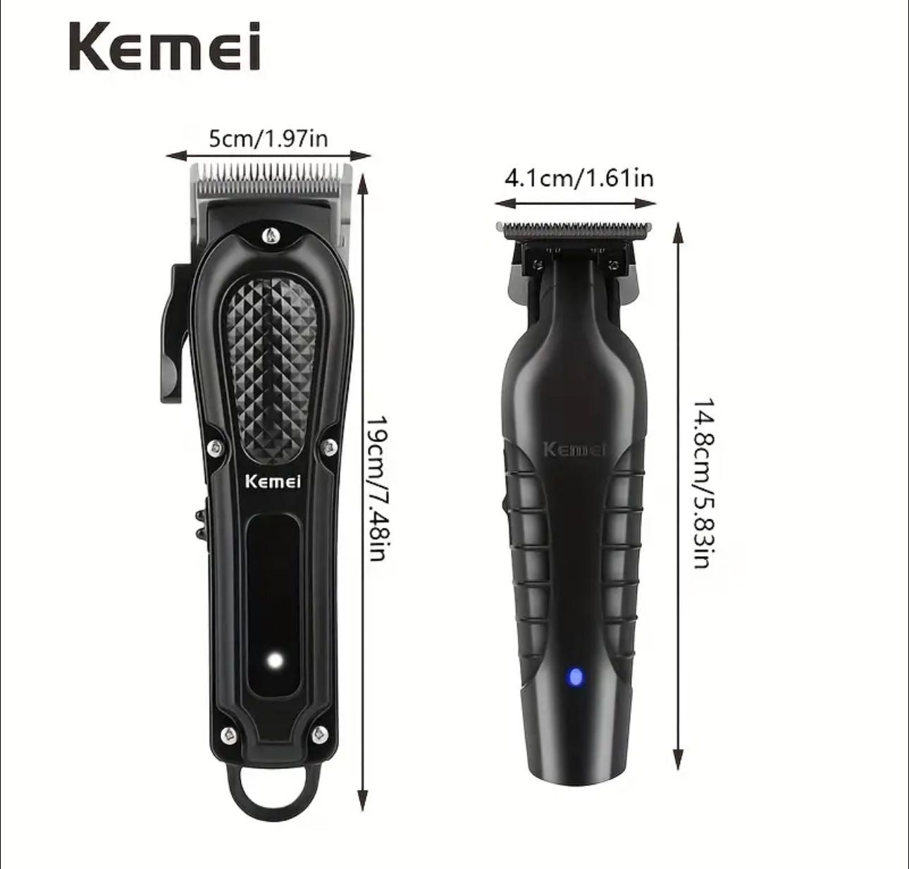 Combo Kemei 2 en 1
Abejón de Recortar + Trimmer de Afeitar