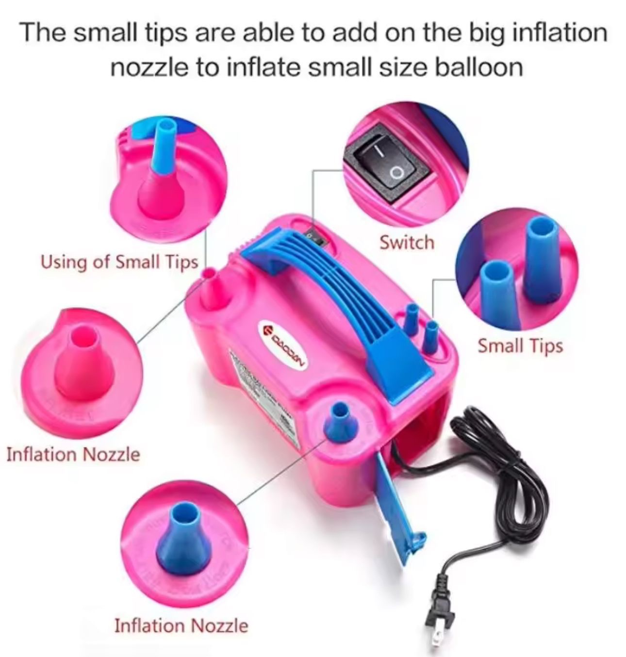 Bomba de globo de aire eléctrica