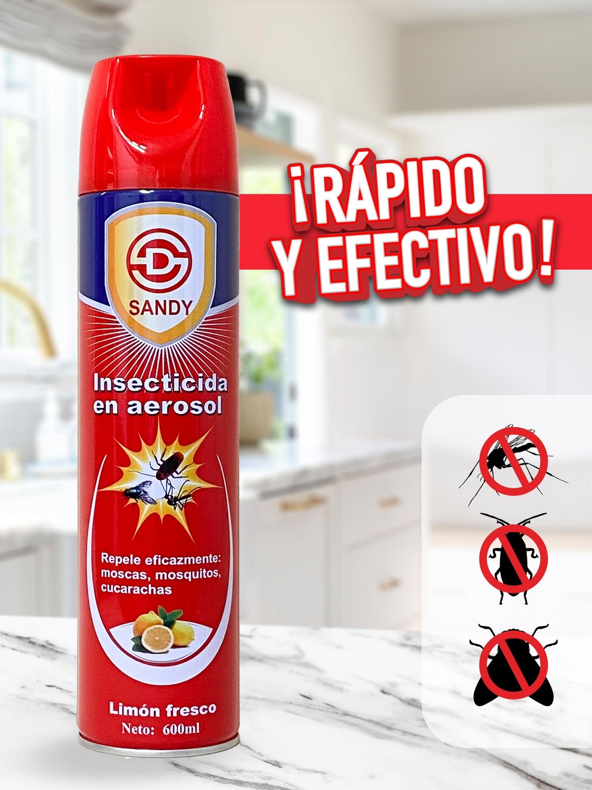 Insecticida en Aerosol (Rápido y Efectivo)