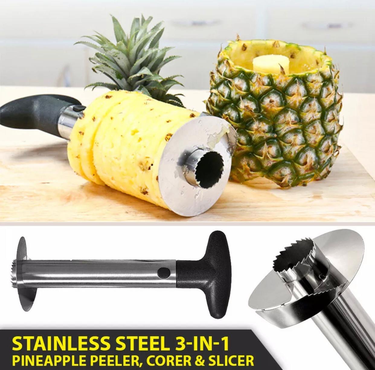 🍍🔪 CORTA PIÑA 3 EN 1 – ACERO INOXIDABLE 🔪🍍 (OFERTA FLASH 📸)
🔥💰RD$195 🔥
