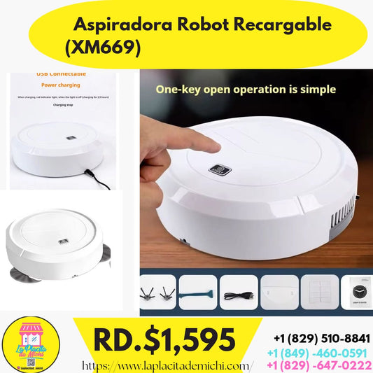 Aspiradora Robot Recargable (XM669)