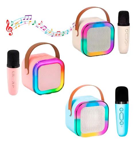 🎤🔊 Set de Karaoke Portátil con Bocina LED y 1 Micrófonos Inalámbrico (Cod.K12)
💰RD$795