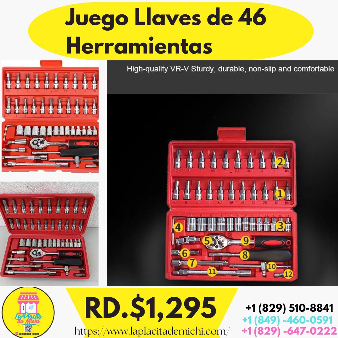 Juego Llaves de 46 Herramientas