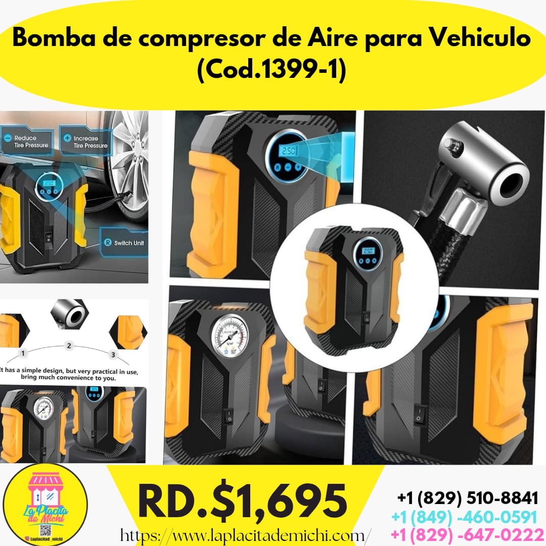 Bomba de compresor de Aire para Vehiculo (Cod.1399-1)