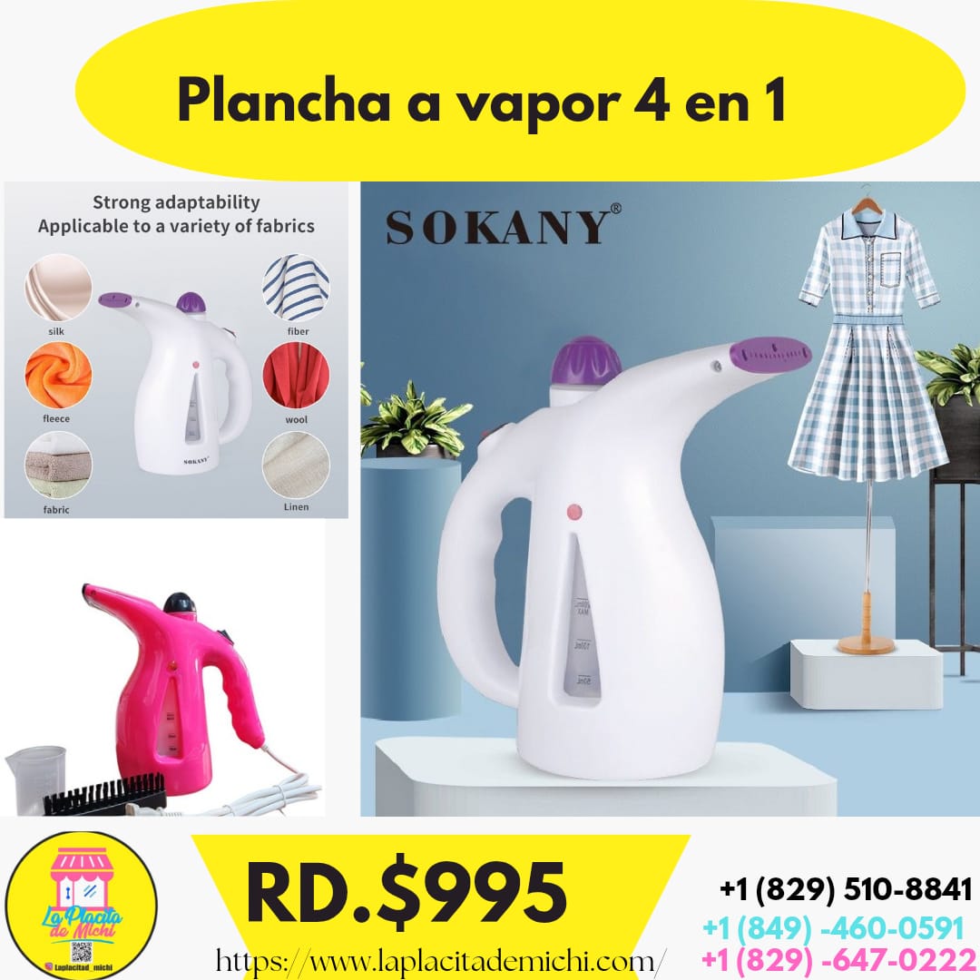 Plancha a vapor 4 en 1