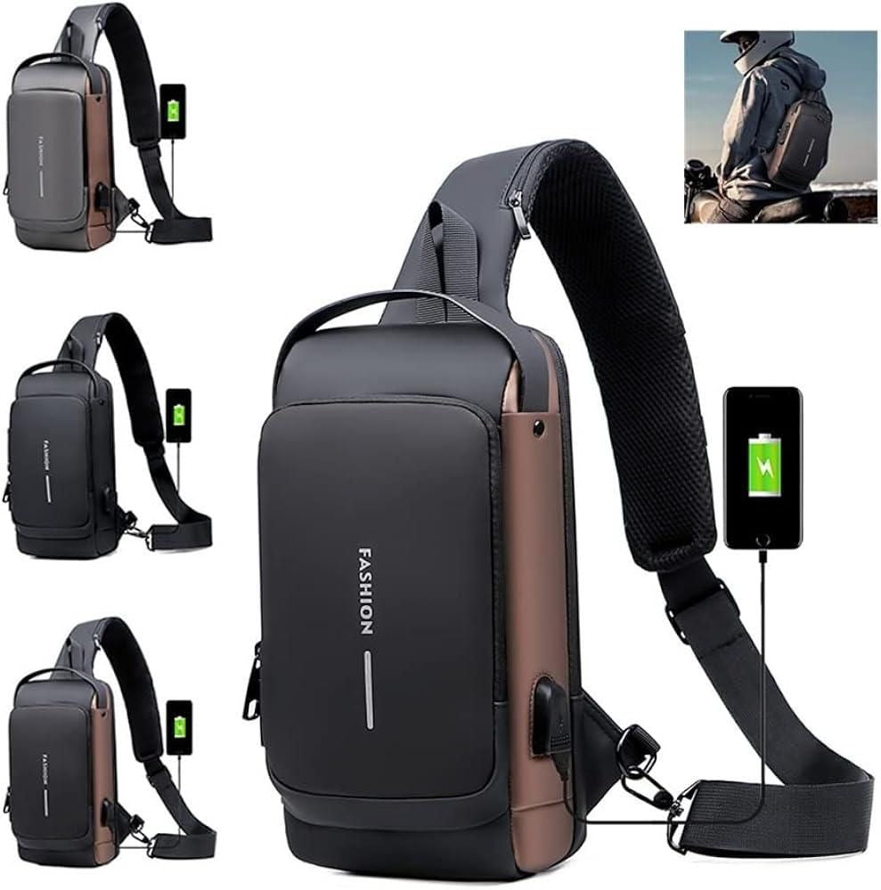Bolso Cruzado de Hombre Impermeable y Candado de Seguridad
(Cod.M-35)