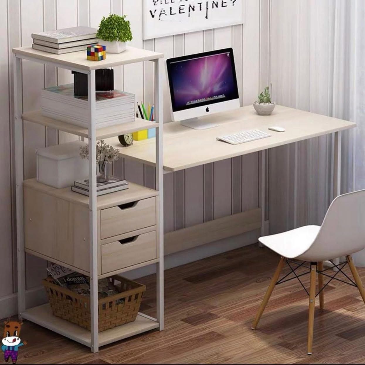 🪑✨ Mesa Escritorio + Estante Multifuncional ✨🪑 (Amarillo)
(Cod. 88003)
💰 RD$2,995