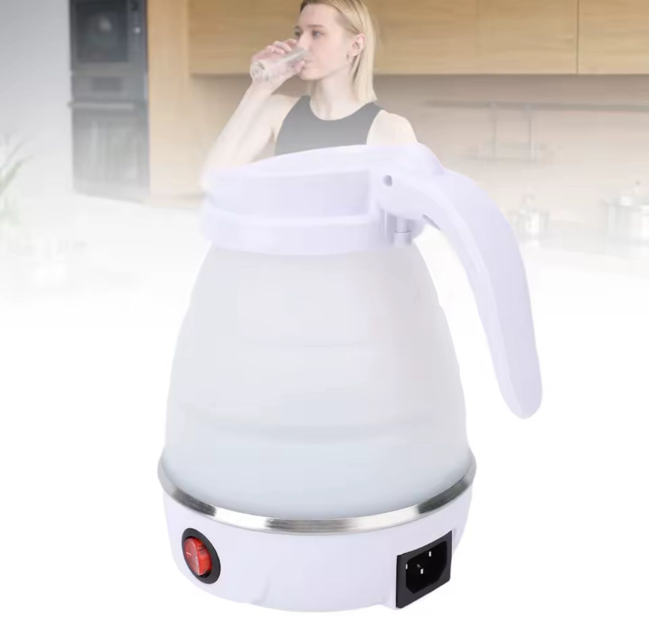 🔥🚿 Hervidor Eléctrico Plegable de Viaje – 600W / 600ml (Cod.2008)