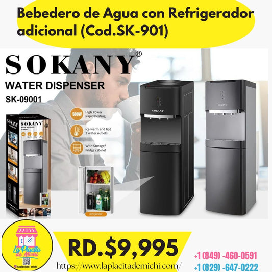 Bebedero de Agua con Refrigerador adicional (Cod.SK-901)