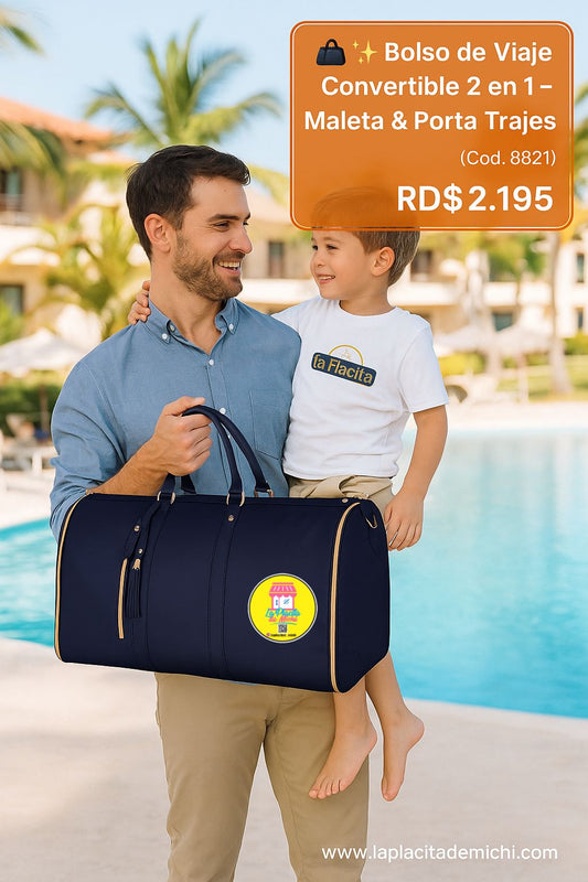 👜✨ Bolso de Viaje Convertible 2 en 1 – Maleta & Porta Trajes ✨👜
(Cod. 8821)