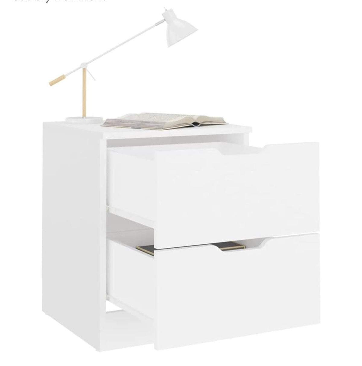 🗄️ Mesita de Noche Moderna 2 Gavetas – Blanco Color Madera Natural (Cod. 283279)

💰RD$1,995