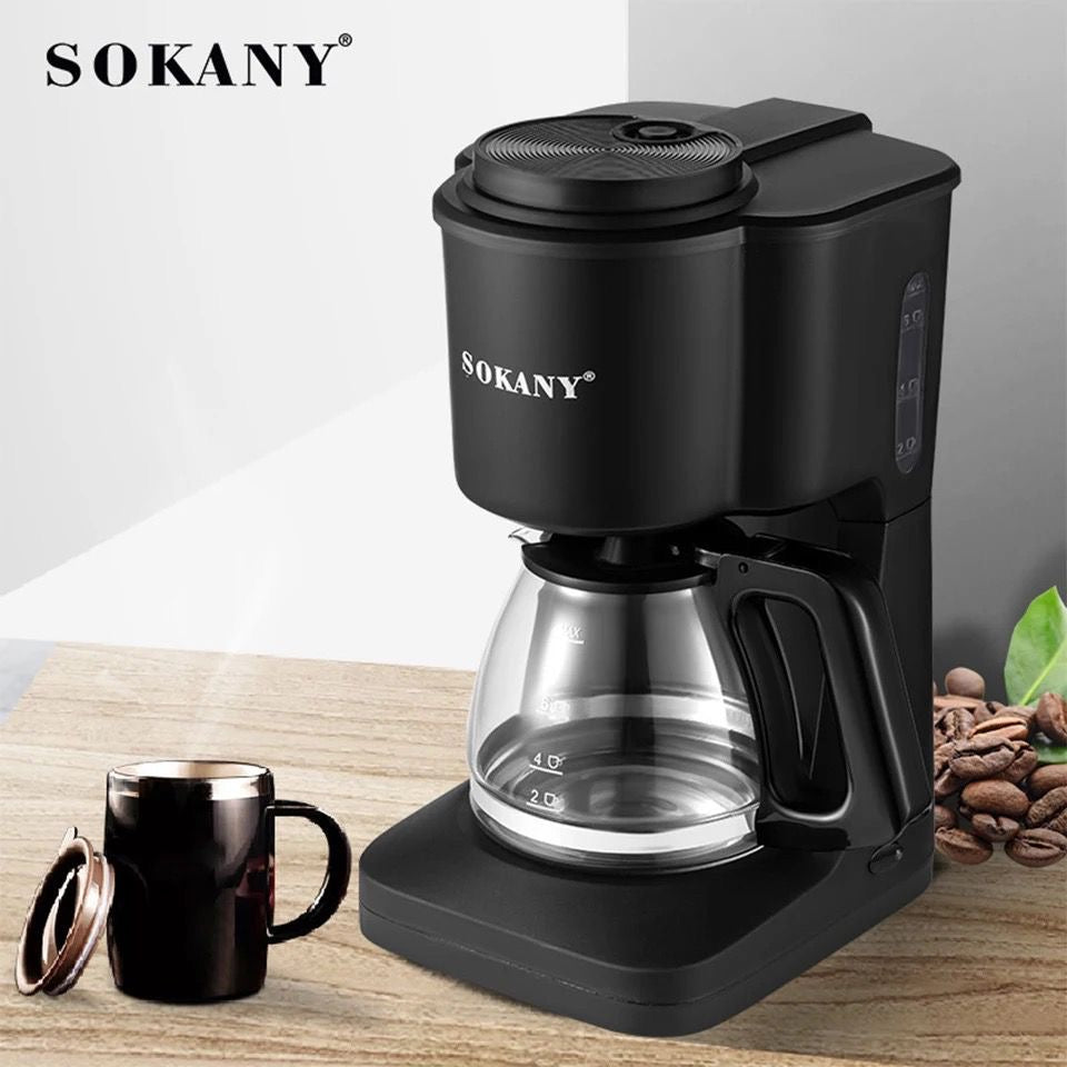 ☕ Cafetera Eléctrica Sokany SK-124 (750ml / 6 Tazas)

💰 Precio: RD$1,795