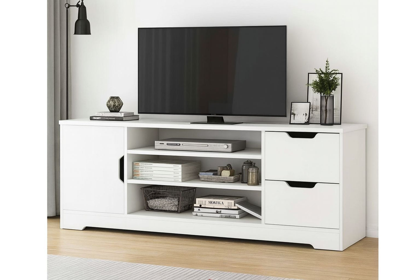 ⭐ Mueble de TV de madera Blanco de 120*30*42cm | Lazada PH (Cod.F117) 
💰RD$3,495