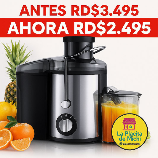 🍊 Extractor de Jugos Eléctrico de Alta Potencia – Jugos Frescos en Segundos

💰RD$2,495