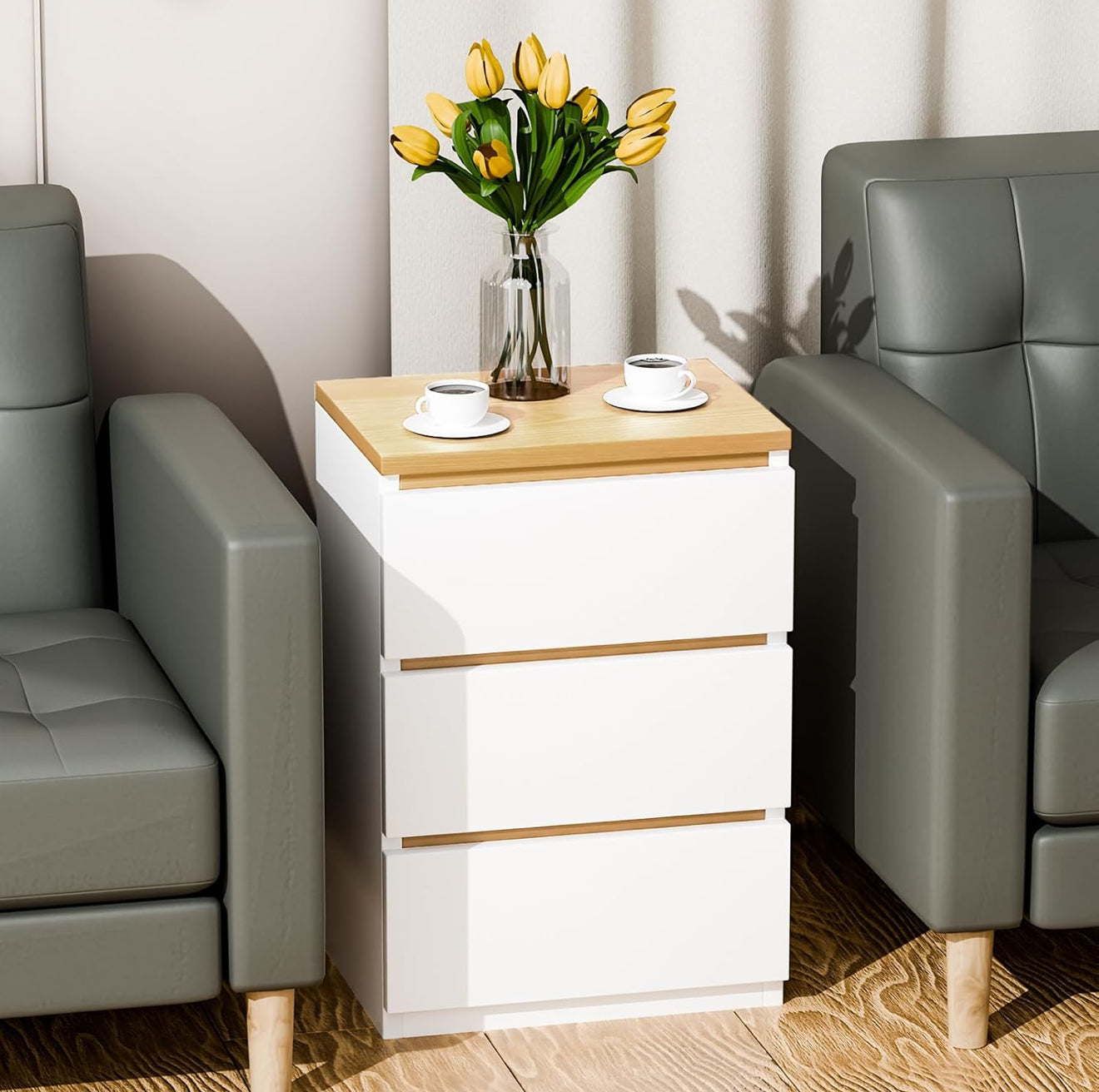 🛏️ Mesita de Noche de Color Madera y Blanca – Elegancia y Funcionalidad en Cada Rincón
(Cod.283276)