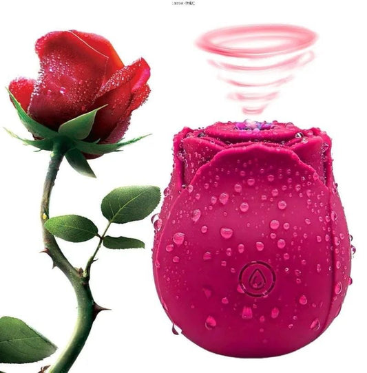 Vibrador Succionador Recargable Tipo Flor 🌹