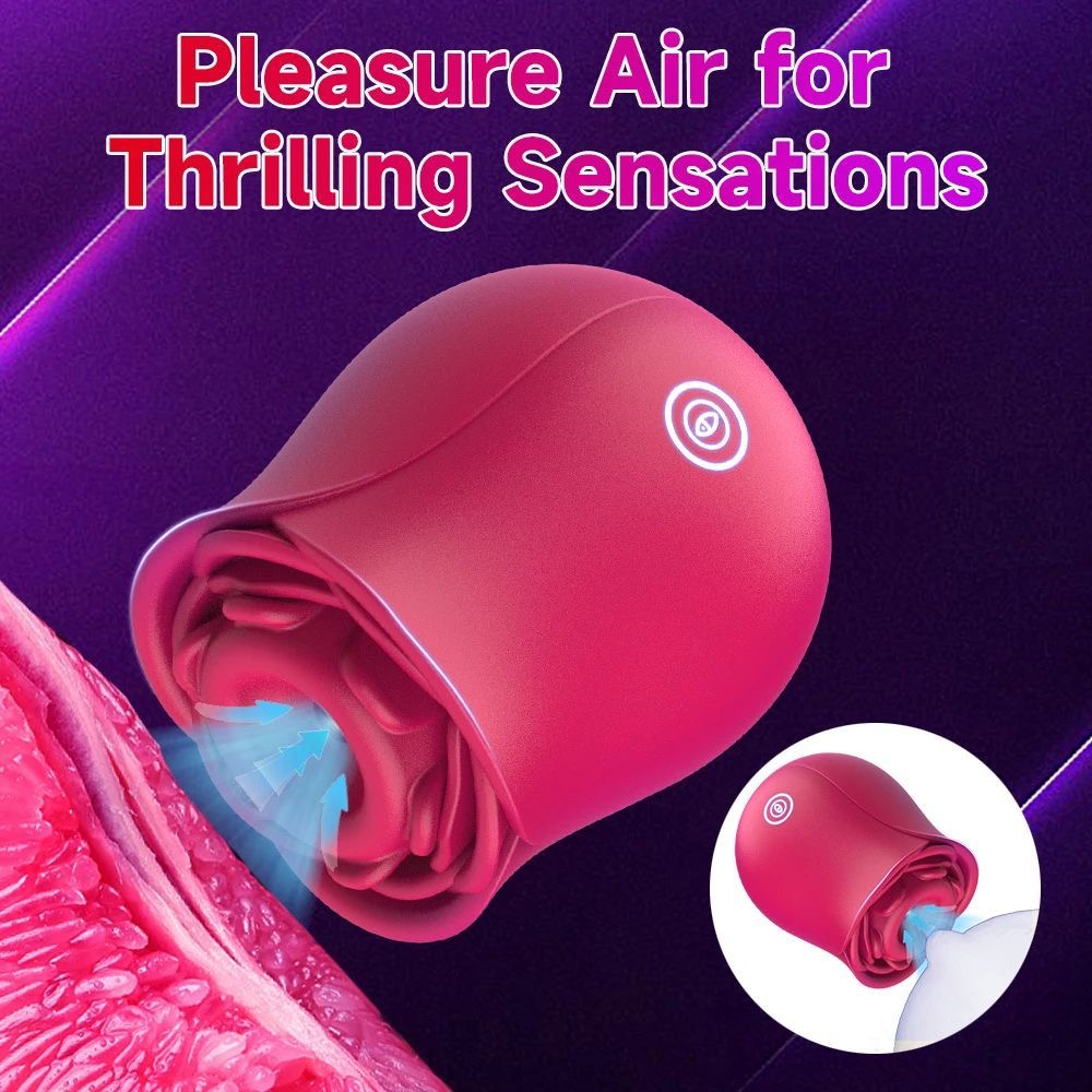 Vibrador Succionador Recargable Tipo Flor 🌹