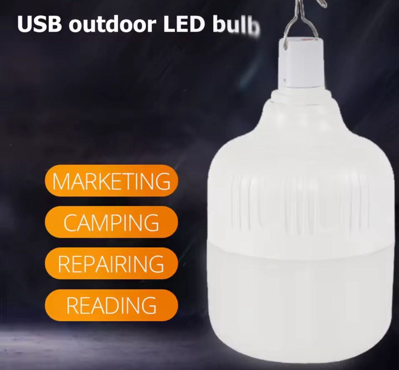 💡 Bombilla LED Recargable – ¡Luz en cualquier lugar! (Cod.033) (40w)