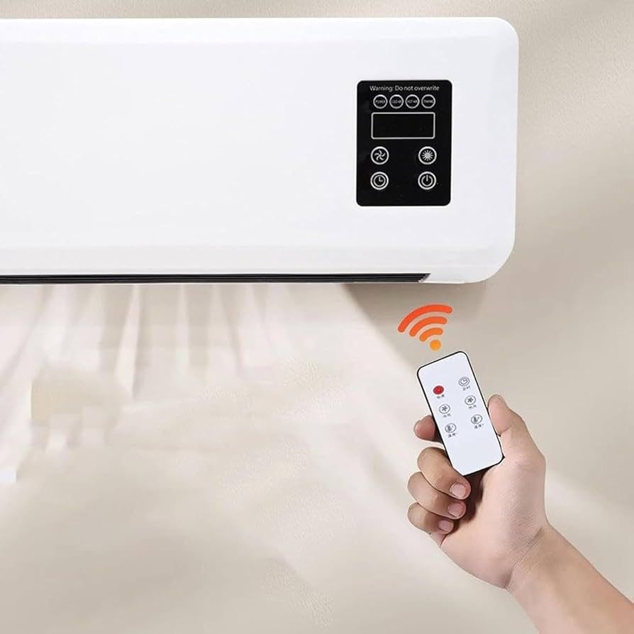 Aire Portátil de Pared 2 en 1 con Calefacción y Control Remoto (Cod.0115)