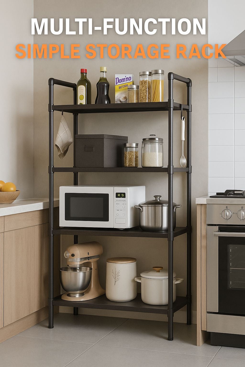 ✨🗄️ MULTI-FUNCTION SIMPLE STORAGE RACK 🏠✨

Estante y Organizador Multifuncional 4 Niveles (Cod.Ju3-36)