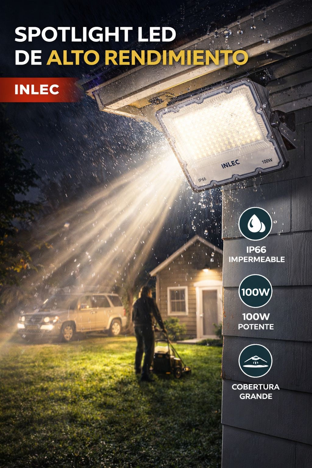 💡🔥 REFLECTOR LED ELÉCTRICO EXTERIOR INLEC 100W – POTENCIA QUE SE NOTA 🔥💡(Cod.810-390)

💰RD$1,495