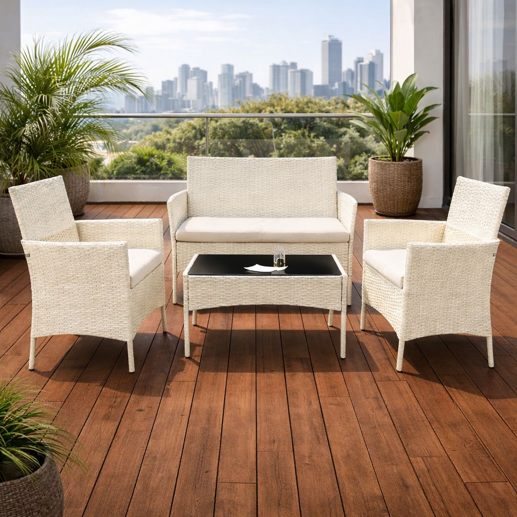 ✨ Juego de Terraza Moderno en Ratán Sintético ✨ (Cod. White -1)

💰 Precio: RD$10,995