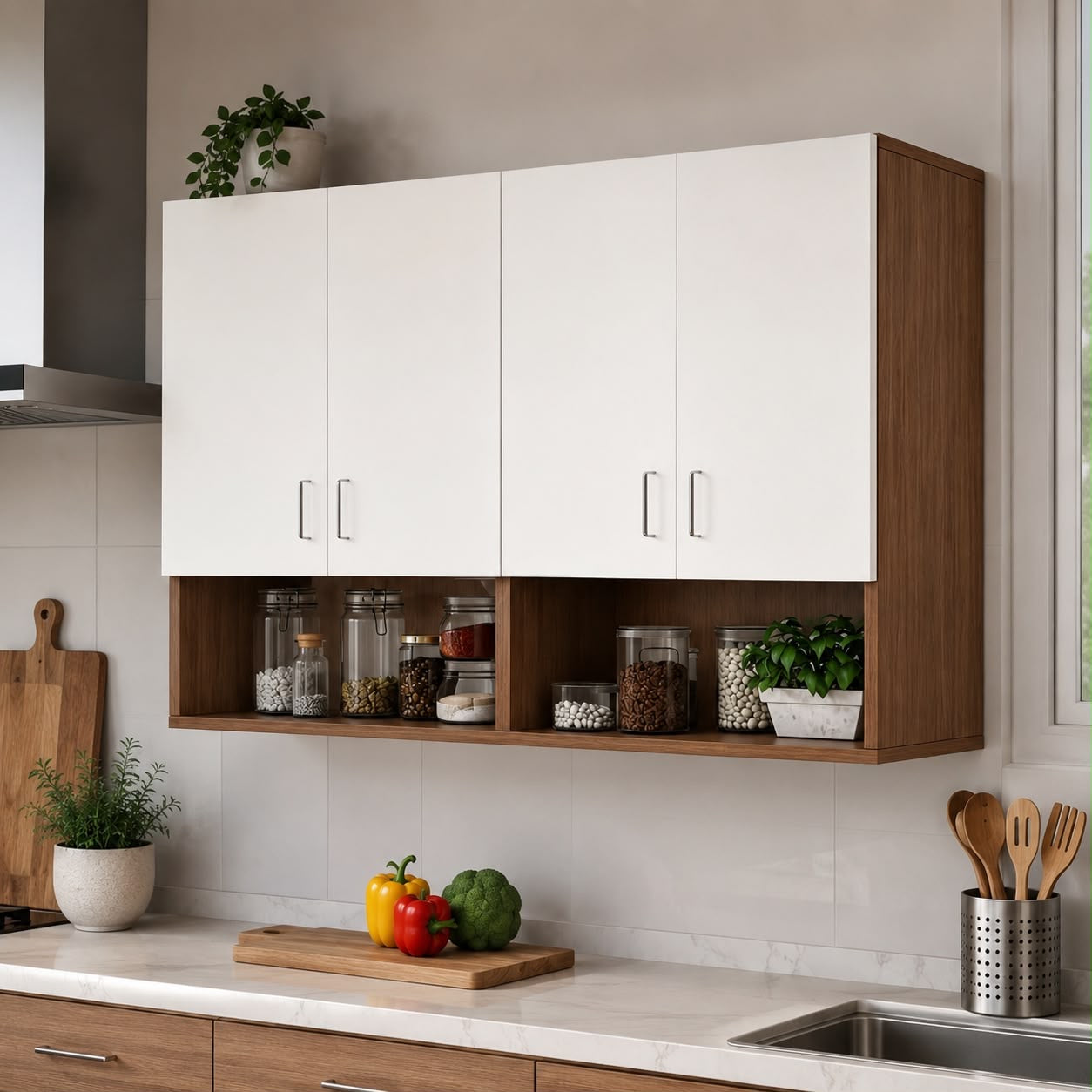 🍽️✨ GABINETE DE COCINA COLGANTE – MÁS ORDEN Y ESTILO PARA TU COCINA ✨🍽️

🆔 Cod. 80061-2 Blanco con Marrón 

💰 RD$3,995