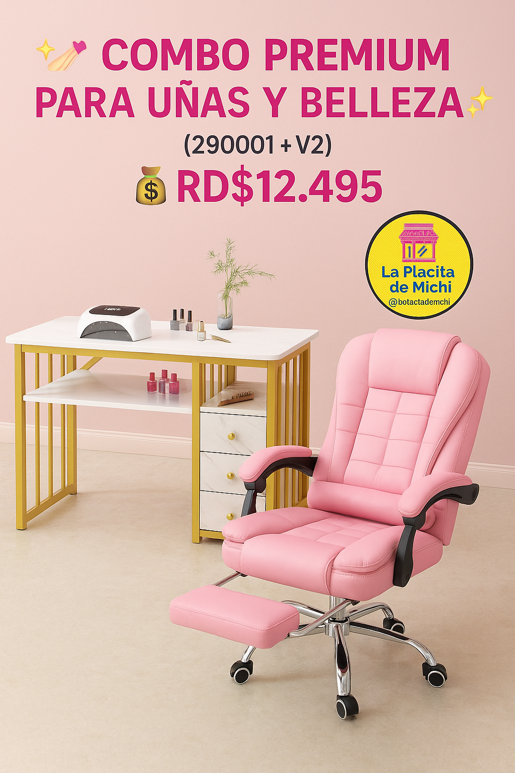 ✨💅 Combo Premium para Uñas y Belleza 💅✨
(290001 +V2)

💰 Precio Combo Especial: RD$12,495