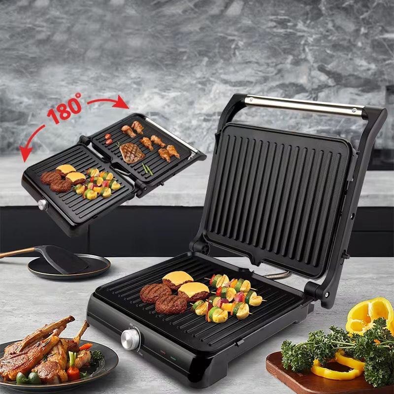 🍞🔥 Máquina de Pan y Tostadora Multiuso 
Parrilla Eléctrica 2 en 1 (Cod.sk-08103) (1000w) -110v