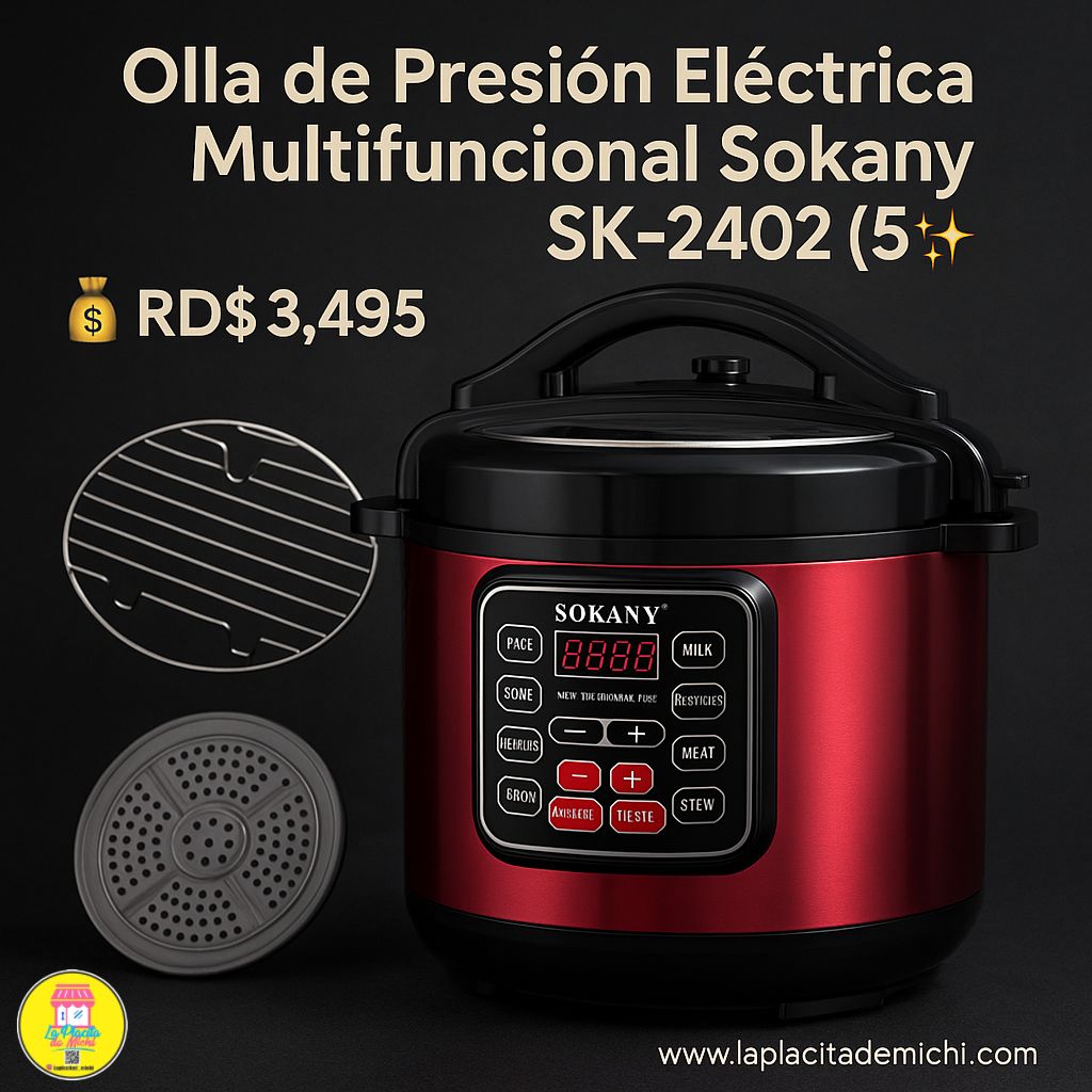 Olla a Presión Eléctrica sk-2402 (5 Litros)