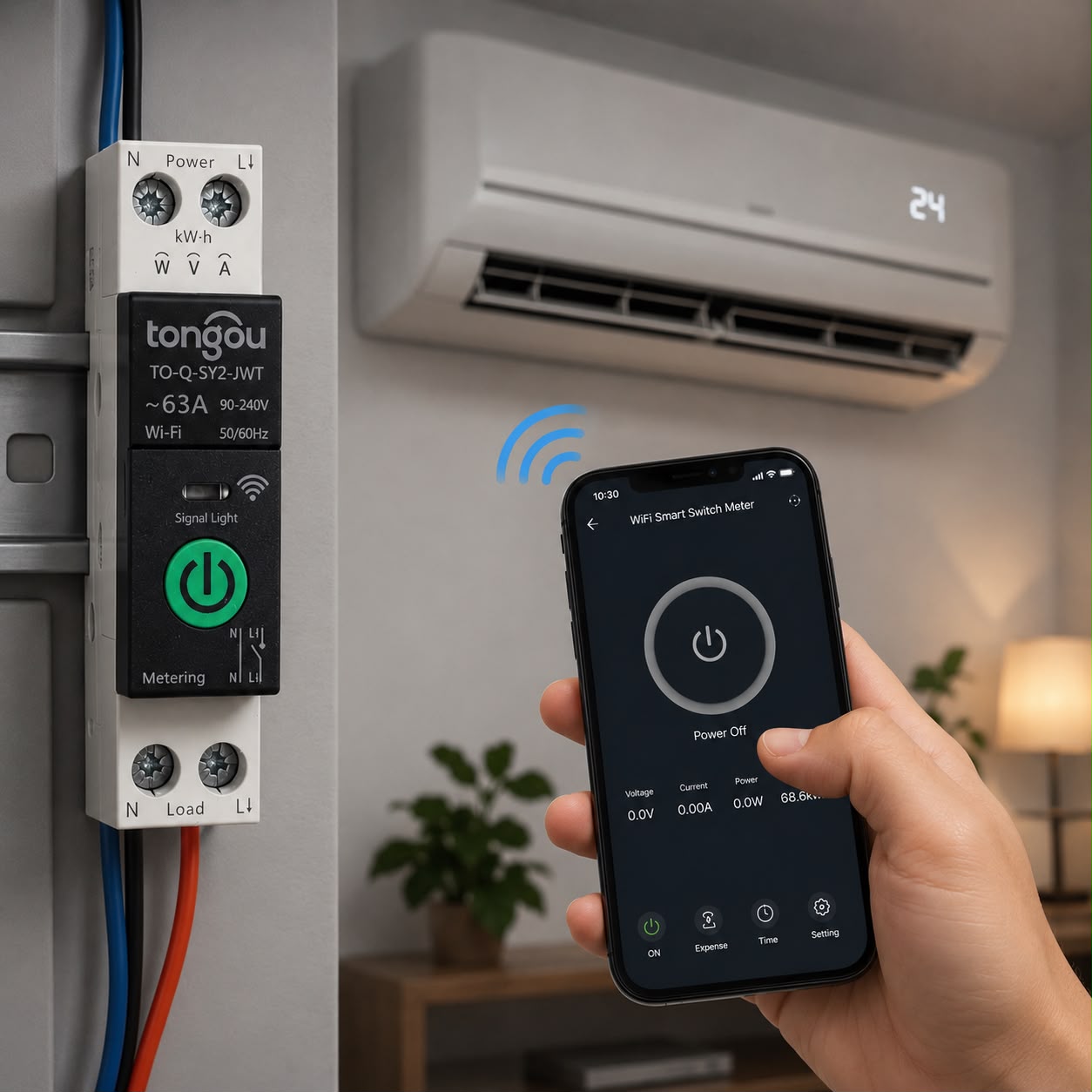 ⚡📱 INTERRUPTOR INTELIGENTE WIFI 63A – CONTROLA TUS EQUIPOS DESDE CUALQUIER LUGAR 📱⚡

🆔 Cod. DLQ01

💰 RD$2,495