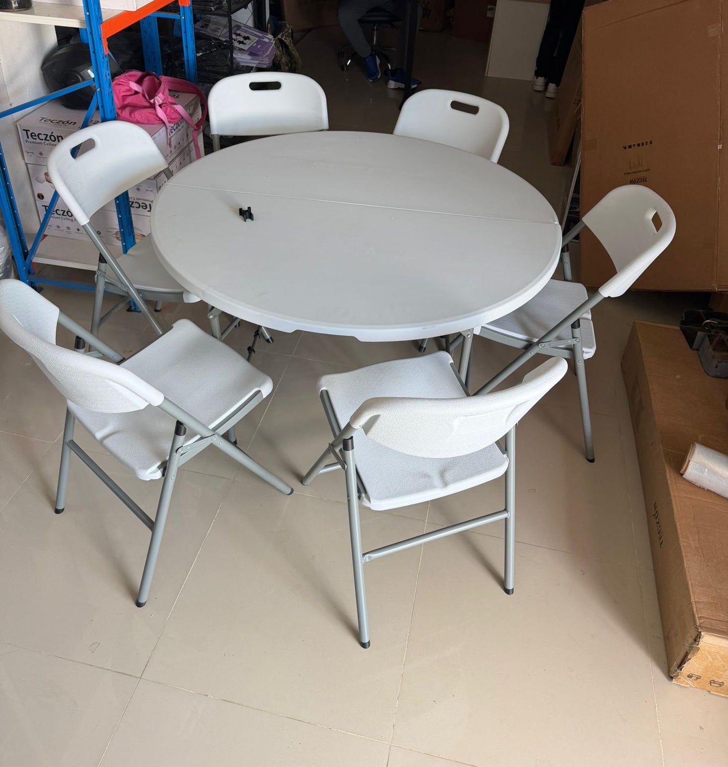 🎉🪑 COMBO EVENTO COMPLETO – MESA REDONDA 120x120 cm + 6 SILLAS PLEGABLES 🪑🎉

(Cod. Combo ZDZ8120 + 6 ZDY01)

💰 RD$15,995