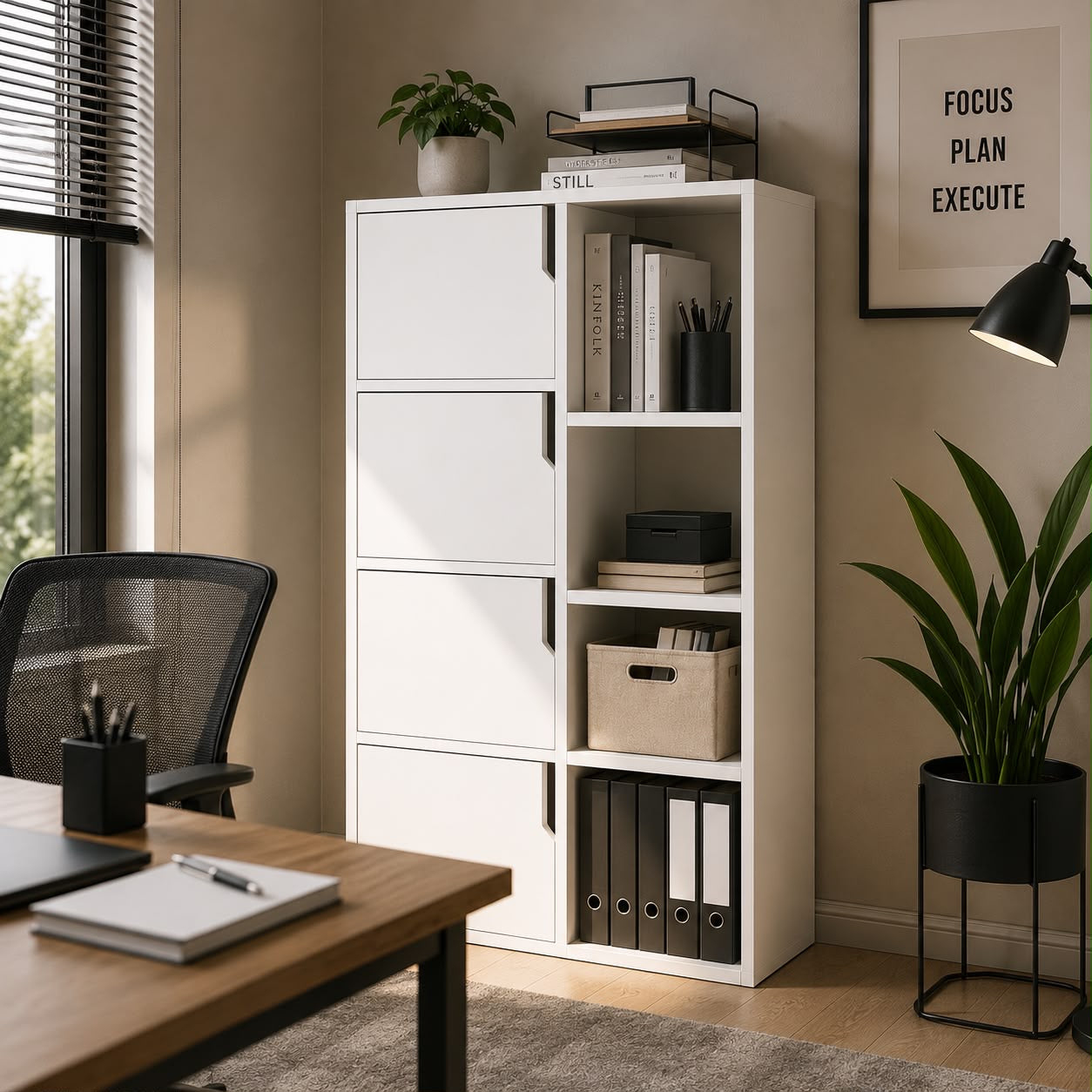 ✨ Organizador Multifuncional con 4 Compartimientos Cerrados y Estantes Abiertos 🏡 (Cod. 7213-1)

💰RD$3,495