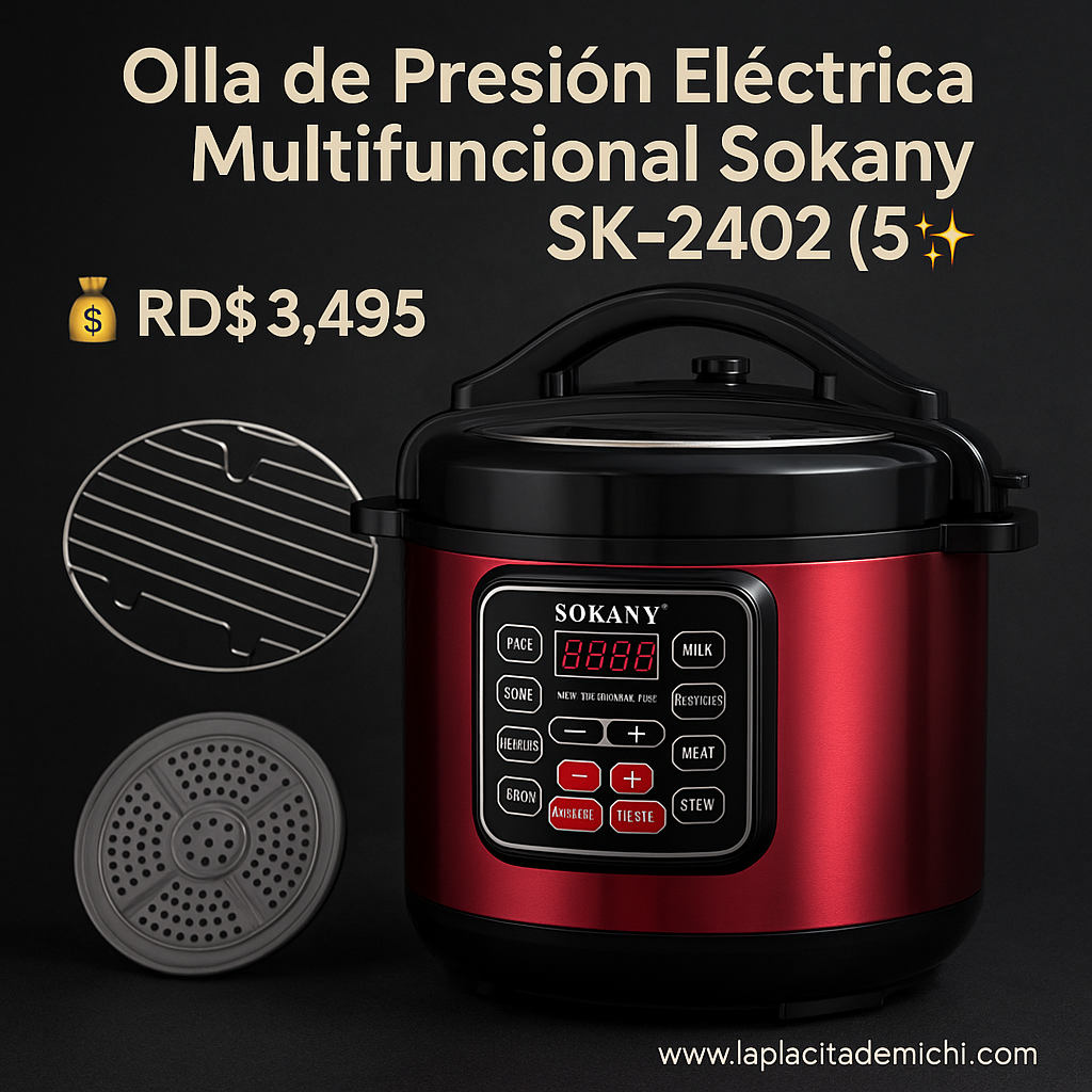 Olla a Presión Eléctrica sk-2402 (5 Litros)