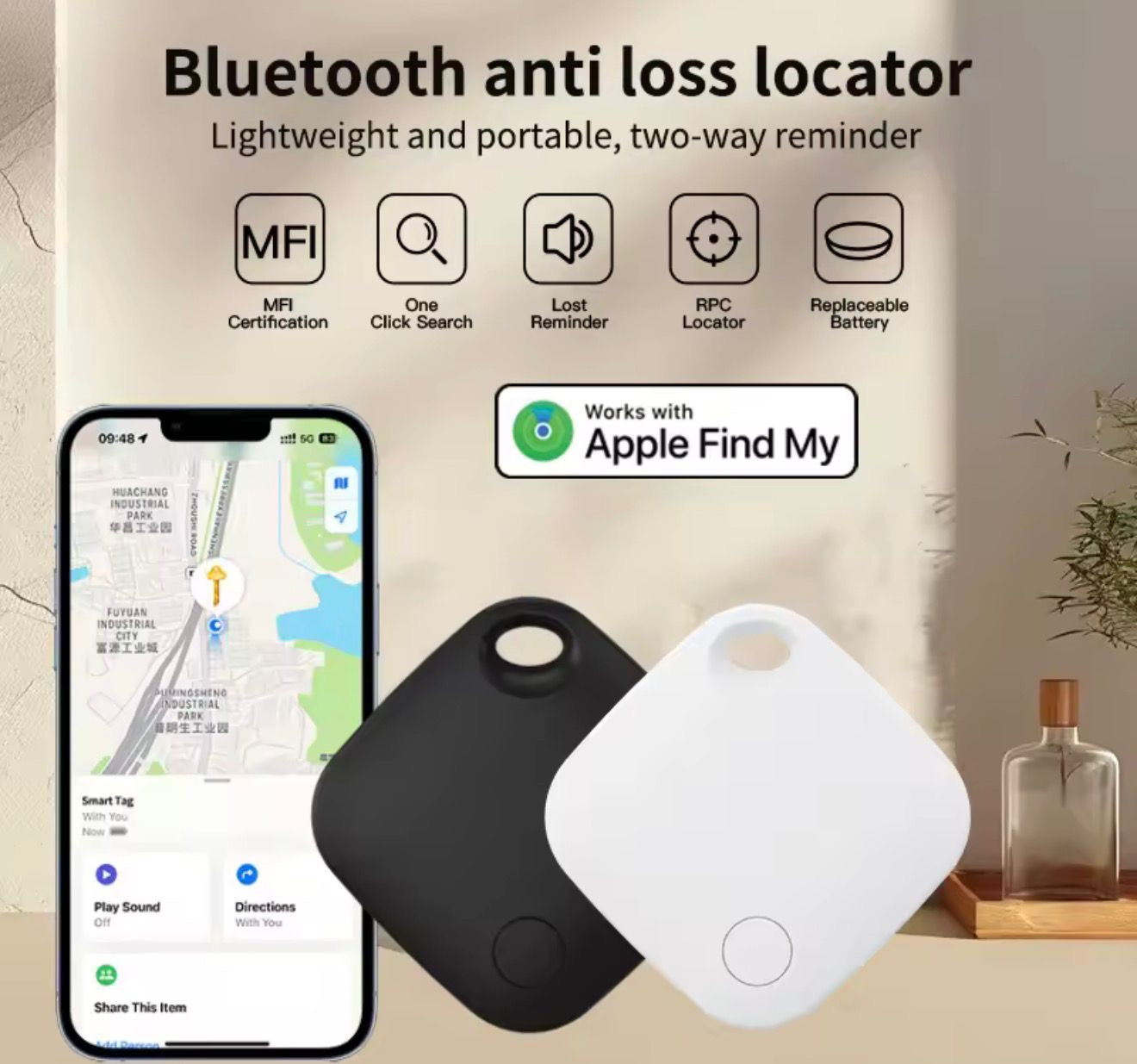📍✨ Wirelss Tag Dual SMART TAG LOCALIZADOR INTELIGENTE – NUNCA PIERDAS TUS COSAS ✨📍(Compatible con Android e IOS) 

💰RD$1,795