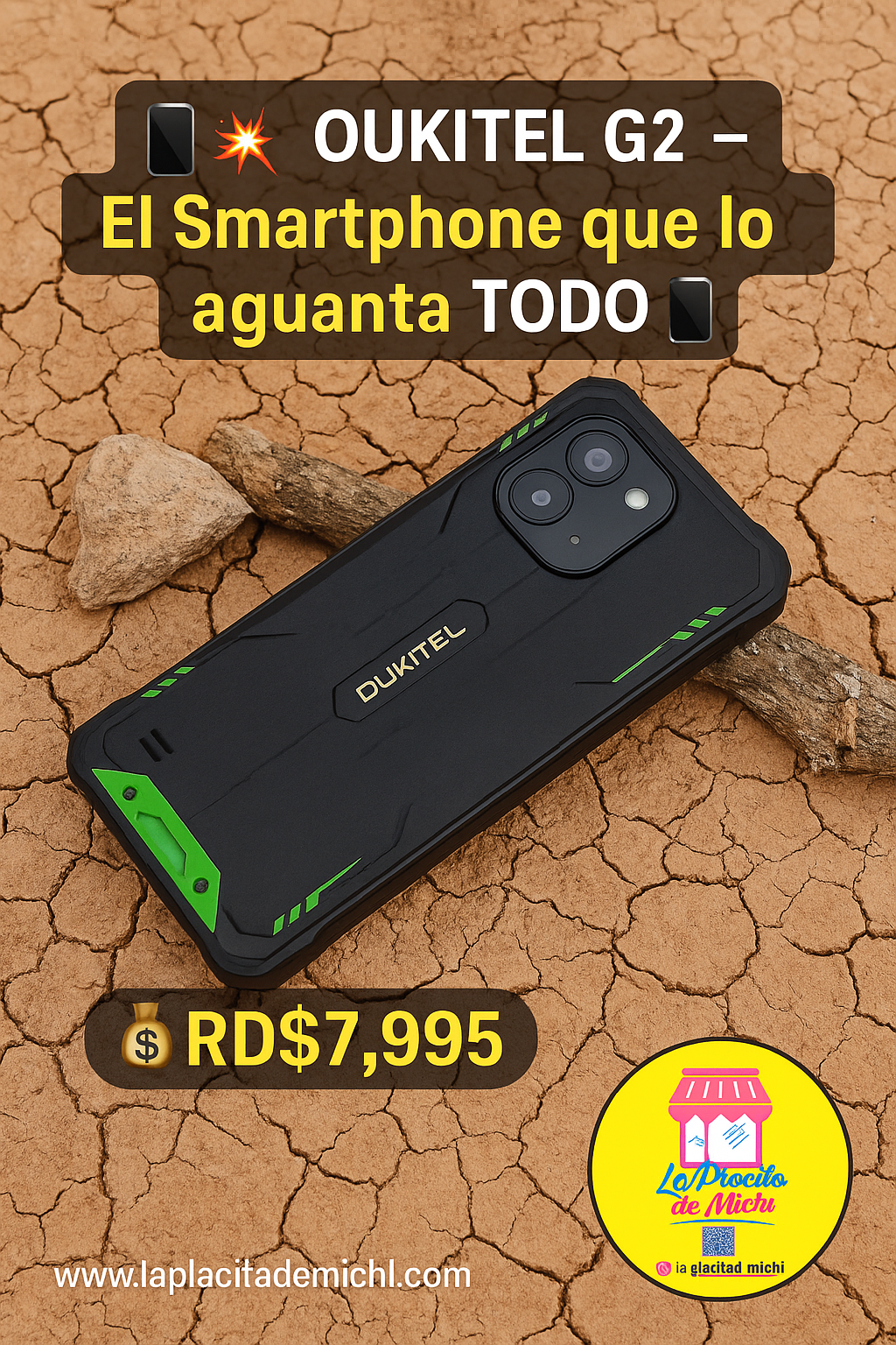 📱💥 OUKITEL G2 – El Smartphone que lo aguanta TODO 💥📱