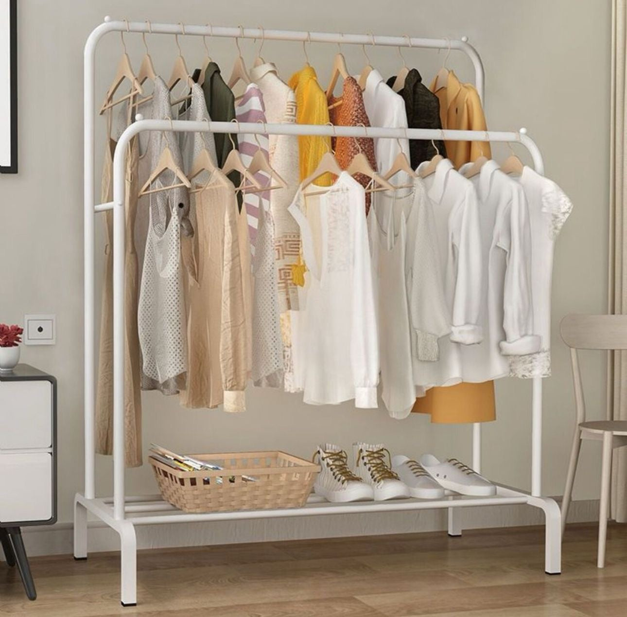 ✨👗 PERCHERO DOBLE, ORGANIZADOR DOBLE PARA ROPA – MÁS ESPACIO, MÁS ORDEN Y MÁS ESTILO 👗✨ (Cod.yp205)

💰RD$1,495