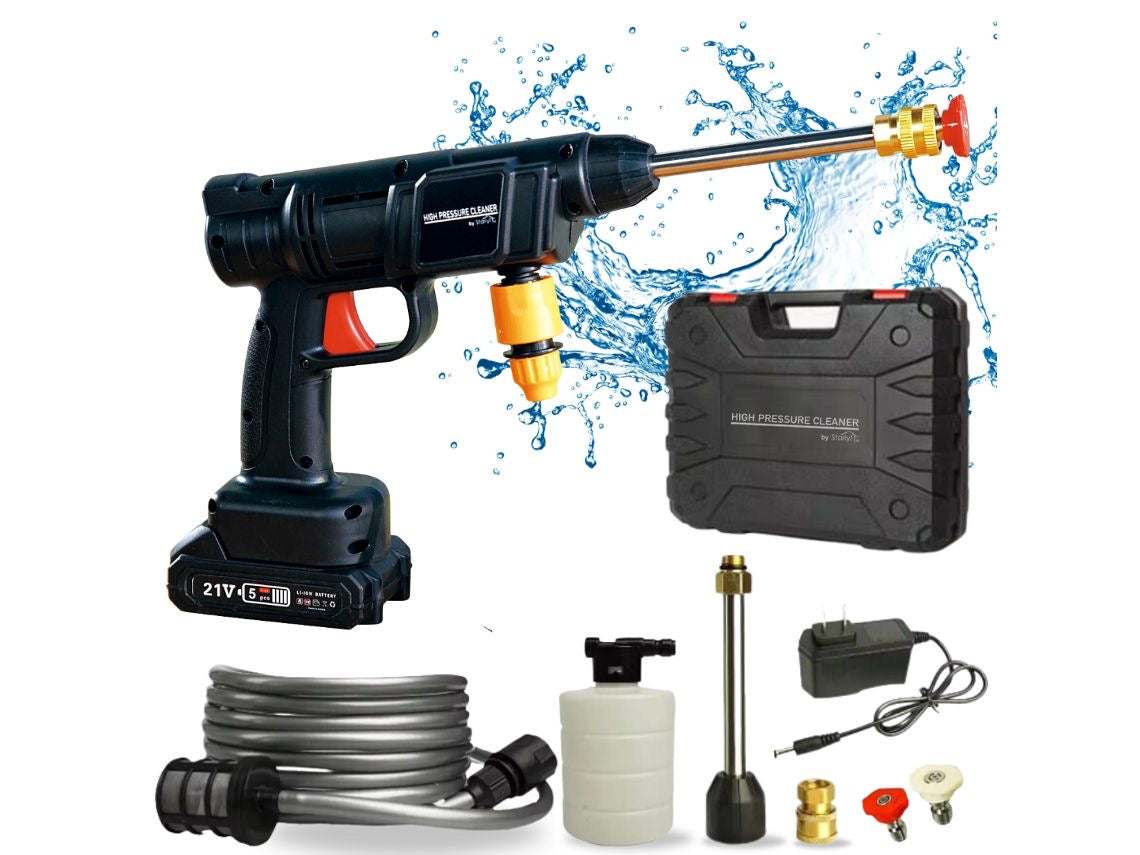 🔥🚗 HIDROLAVADORA PORTÁTIL INALÁMBRICA *(21V)* – LAVA TU VEHÍCULO EN CUALQUIER LUGAR 🚗🔥 (Cod. 800-66004)

💰RD$1,995