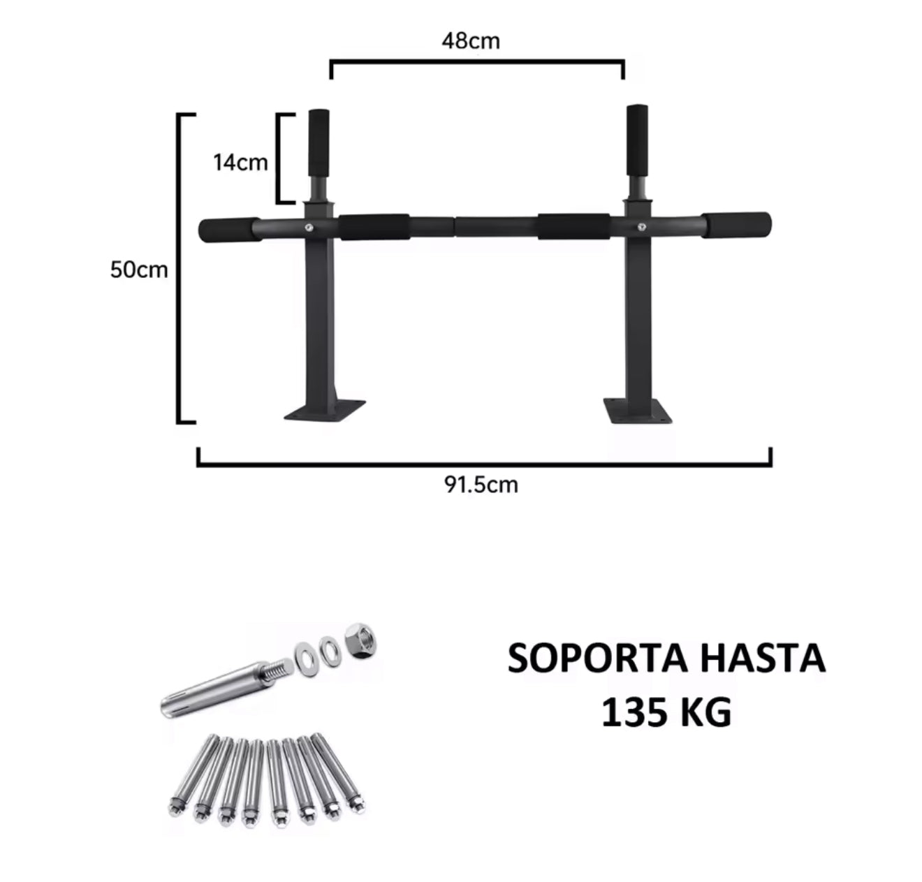 🔥 ¡Entrena desde casa como un PRO! 🔥

🏋️‍♂️ Barra de Ejercicio (3 en 1) de Pared Profesional (Cod. FIT135)
💪 Soporta hasta 135 KG

💰 RD$2,995