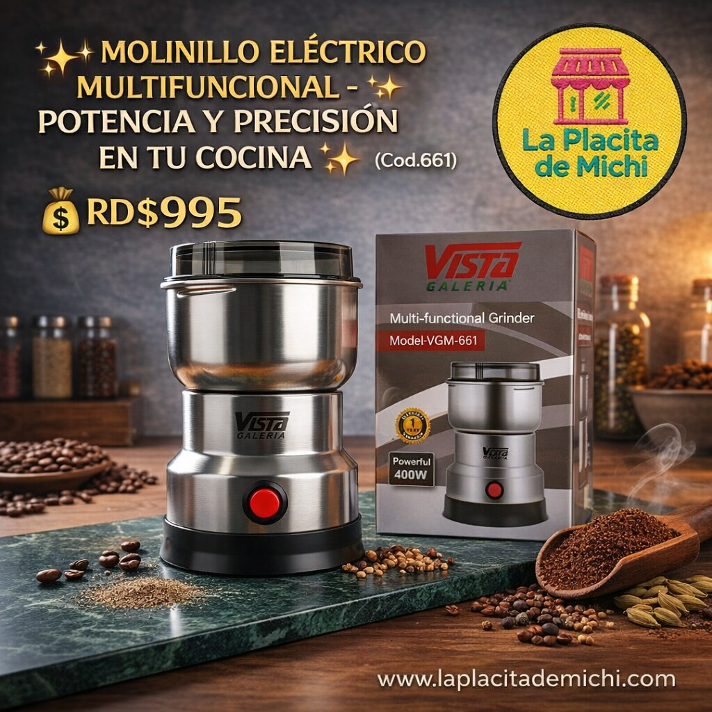 ✨🔥 MOLINILLO ELÉCTRICO MULTIFUNCIONAL – POTENCIA Y PRECISIÓN EN TU COCINA 🔥✨(Cod.661)

💰RD$995