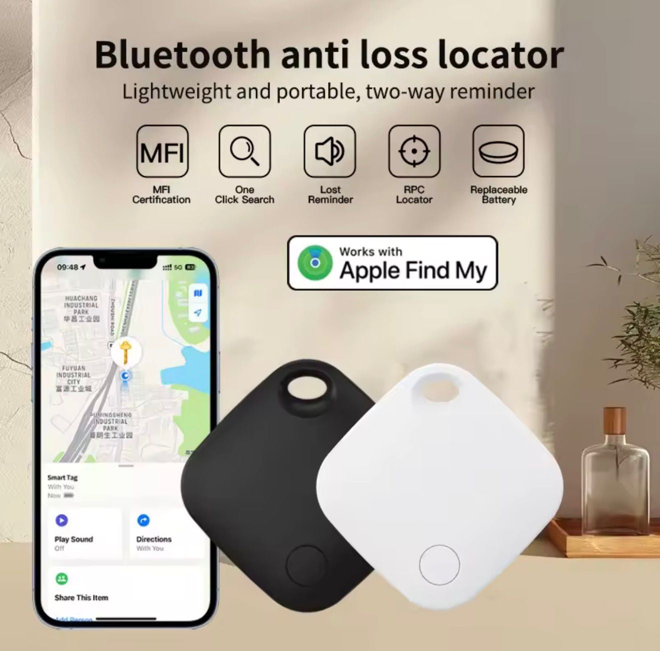 📍✨ Wirelss Tag Dual SMART TAG LOCALIZADOR INTELIGENTE – NUNCA PIERDAS TUS COSAS ✨📍(Compatible con Android e IOS) 

💰RD$1,795