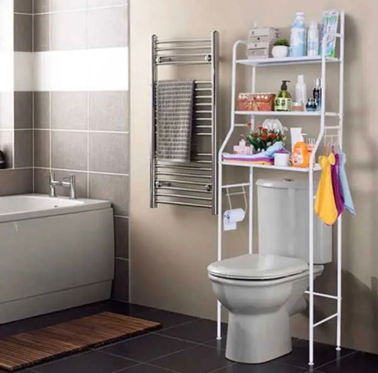 Organizador de Estante Para Baño 🚽 (Cod.tW101)