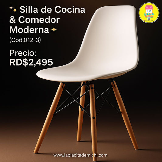 ✨ Silla de Cocina & Comedor Moderna ✨(Cod.012-3)