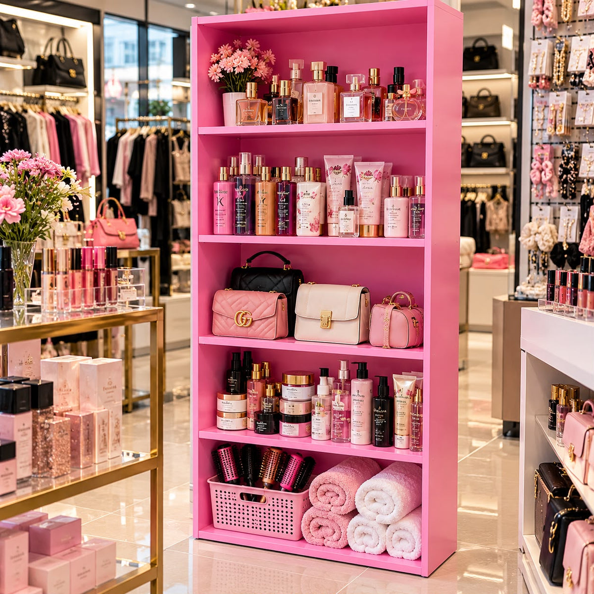 ✨🩷 ESTANTERÍA ORGANIZADORA MULTIUSO – MODERNA Y PRÁCTICA 5 NIVELES 💗🆔 (Cod. 111 ROSADO )

💰RD$3,495

📏 Medidas:
38 × 24 × 122 cm

Material: 
Hidrofugo (Armado)