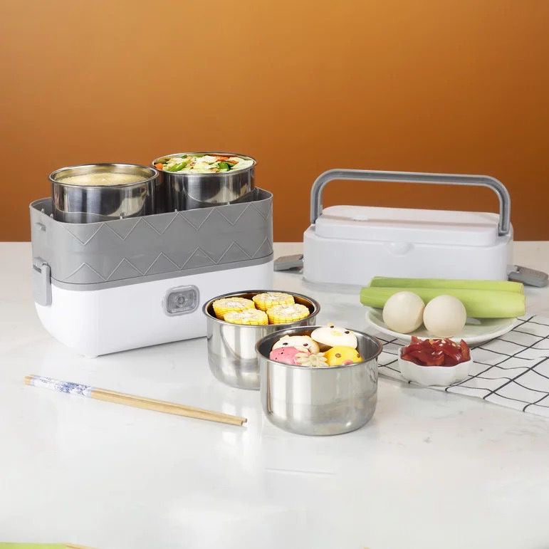 🍱✨ ¡Dile adiós a la comida fría!
Con la Lonchera Eléctrica Multifuncional de Doble Capa disfrutarás de tus comidas siempre calientes, frescas y con el mejor sabor 💯🔥