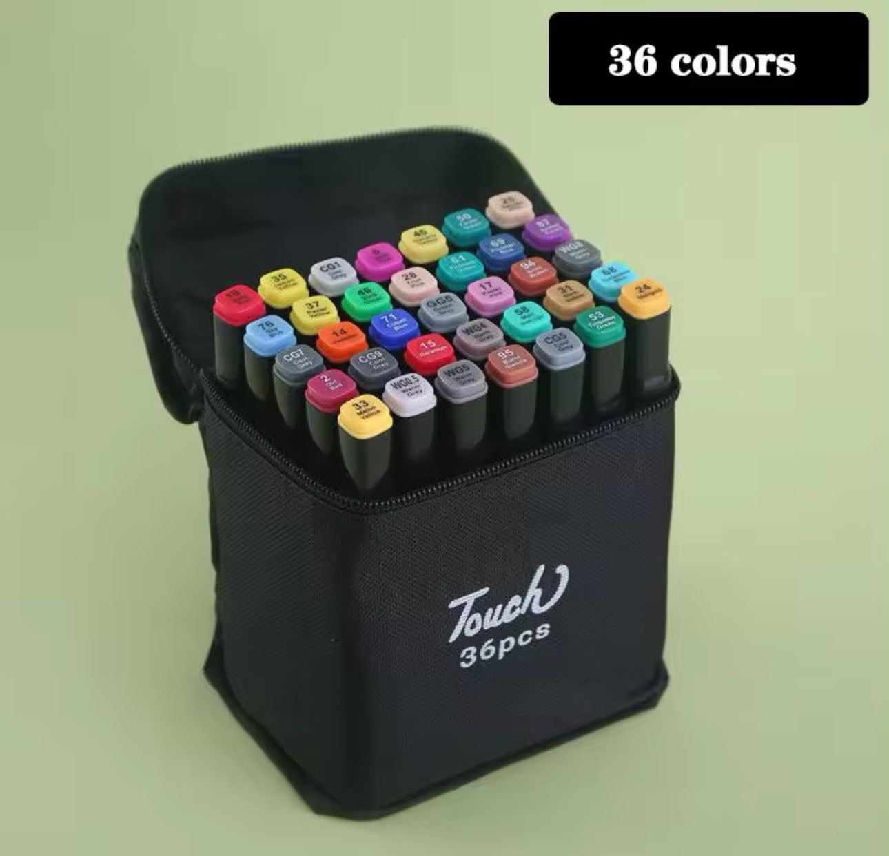 Estuche de (36 Colores Doble Punta)