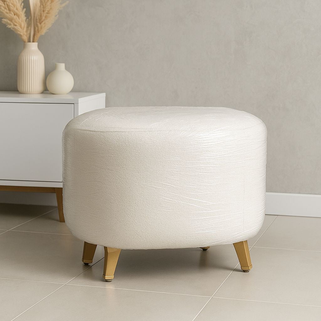 🪑✨ Puff Tapizado Redondo con Patas Elegantes ✨🪑(50x50cm) Estilo Redondo

💰RD$2,995