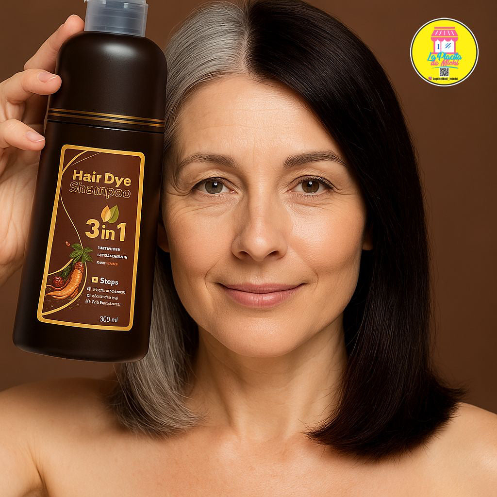 Hair Dye Shampoo 3 en 1