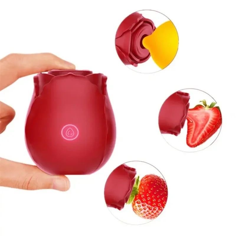 Vibrador Succionador Recargable Tipo Flor 🌹
