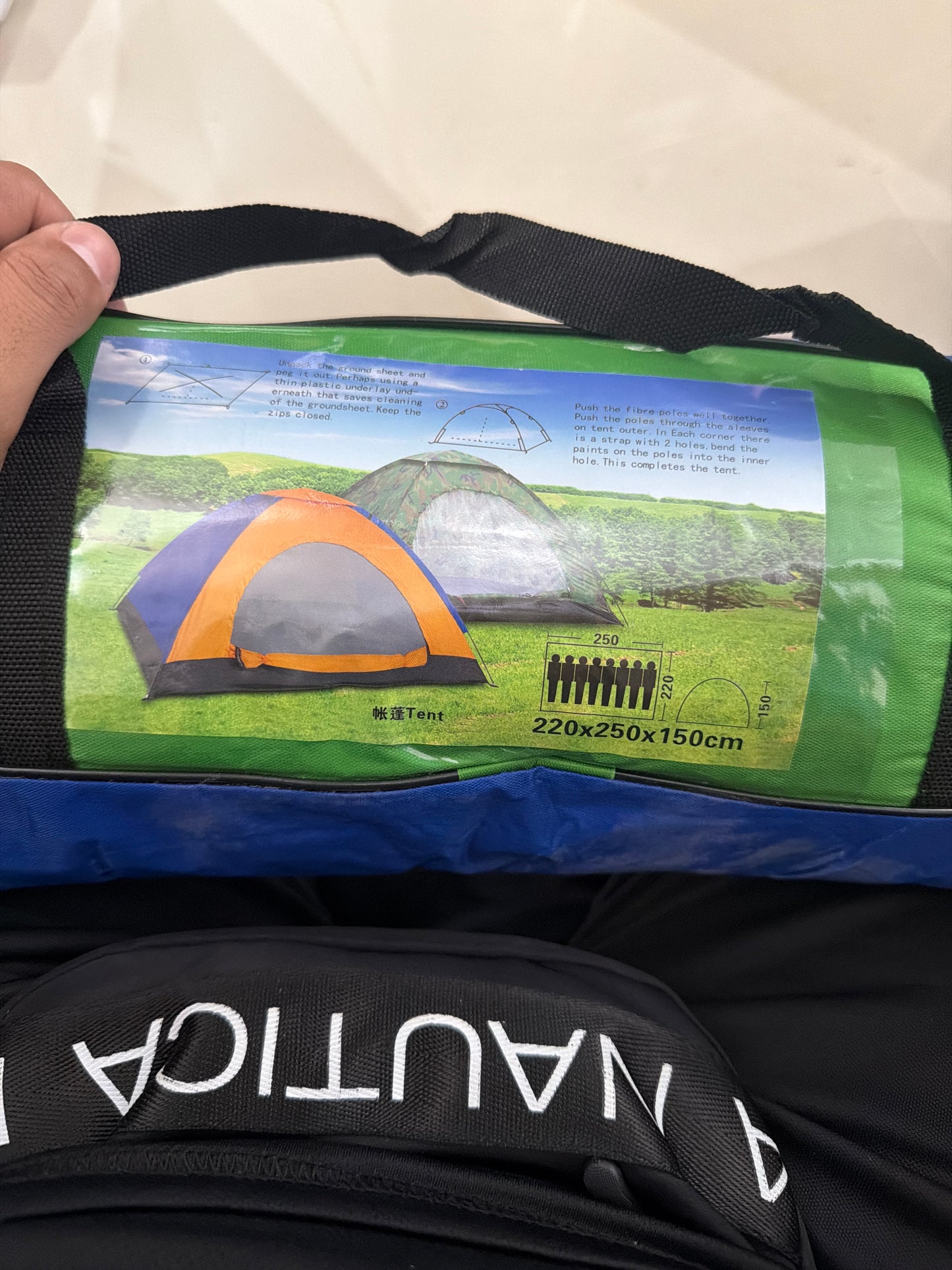 Casa de Campaña Familiar 220×250×150 cm – Resistente, Espaciosa y Fácil de Armar (Cod.Tent)

💰RD$1,995